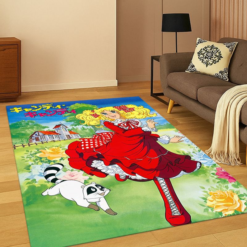 Kids Outdoor Area - Tappeto antiscivolo per soggiorno con motivo
