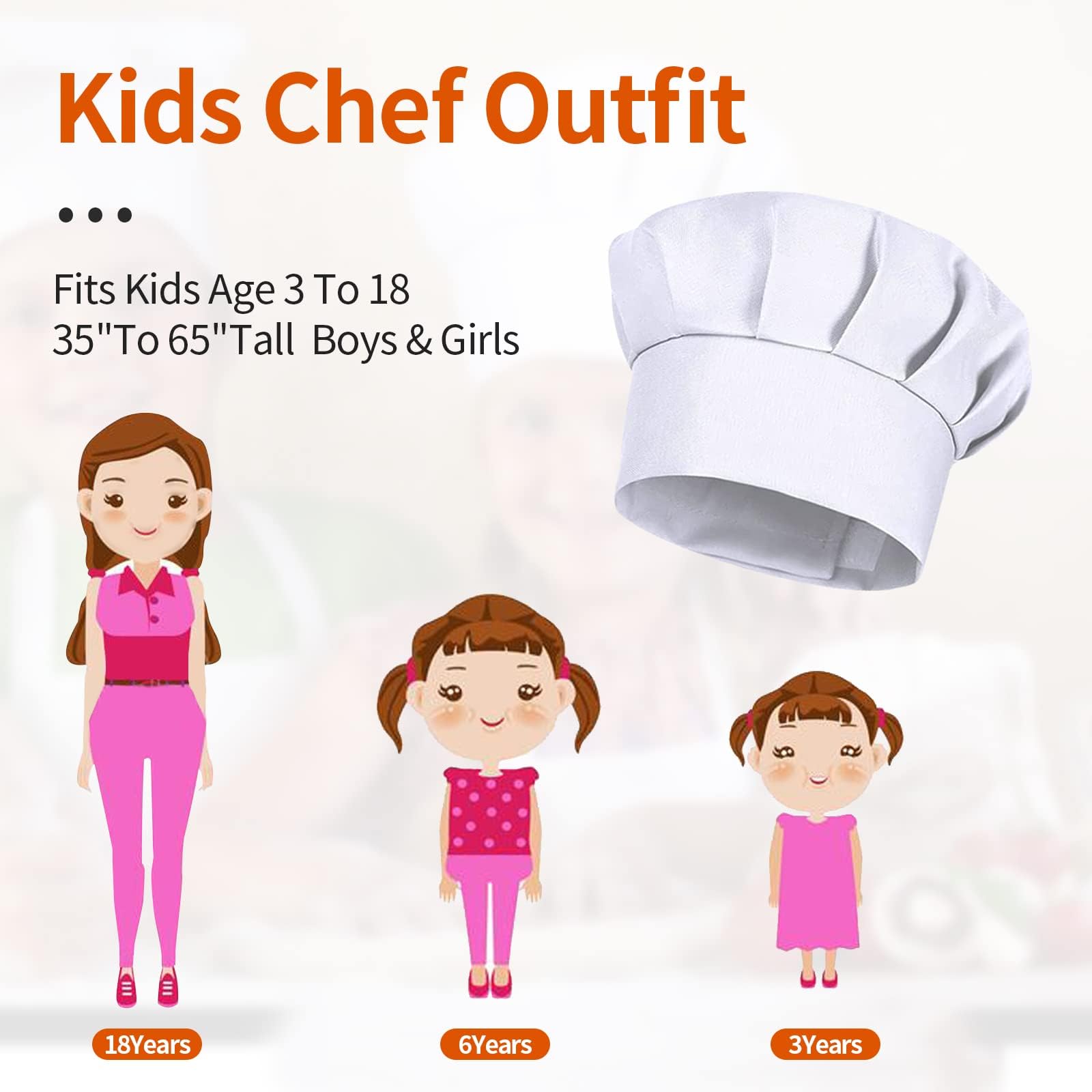 4 Cappelli da Chef Bianchi per - Kids Outdoor Kitchen Accessories recensione e prezzo